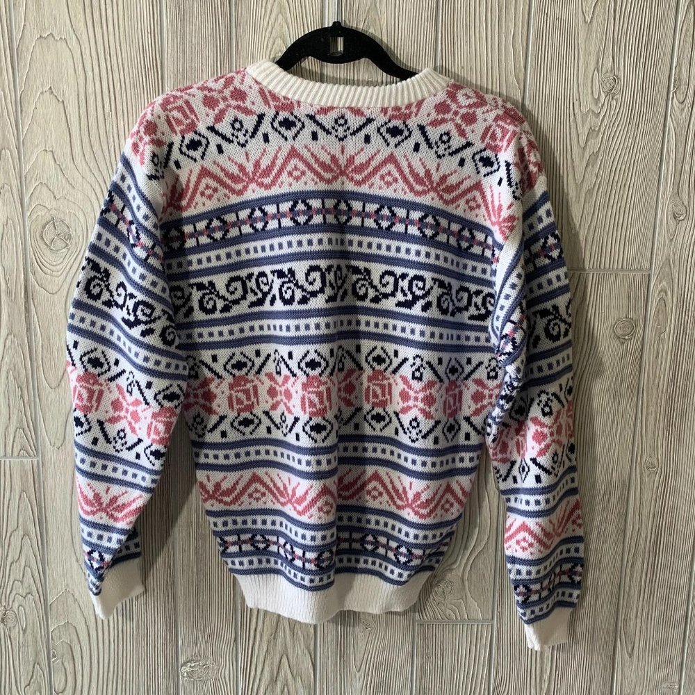Vintage Rose Abstract Novelty Granny Sweater - Picture 5 of 5